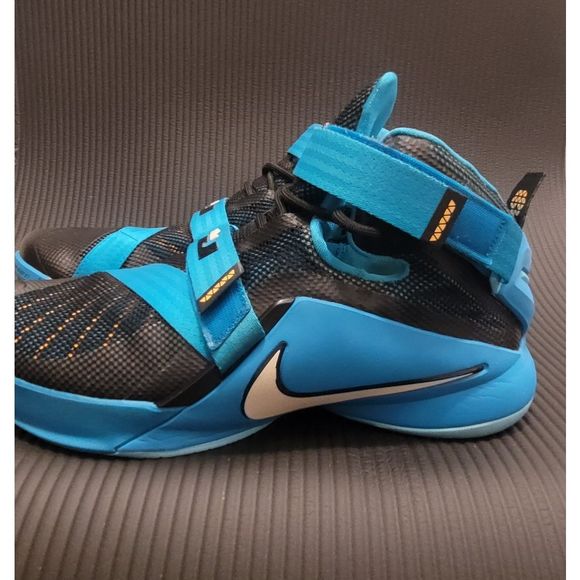 Nike Lebron Soldier 9 IX Blue Lagoon - Size 11 - Picture 3 of 7